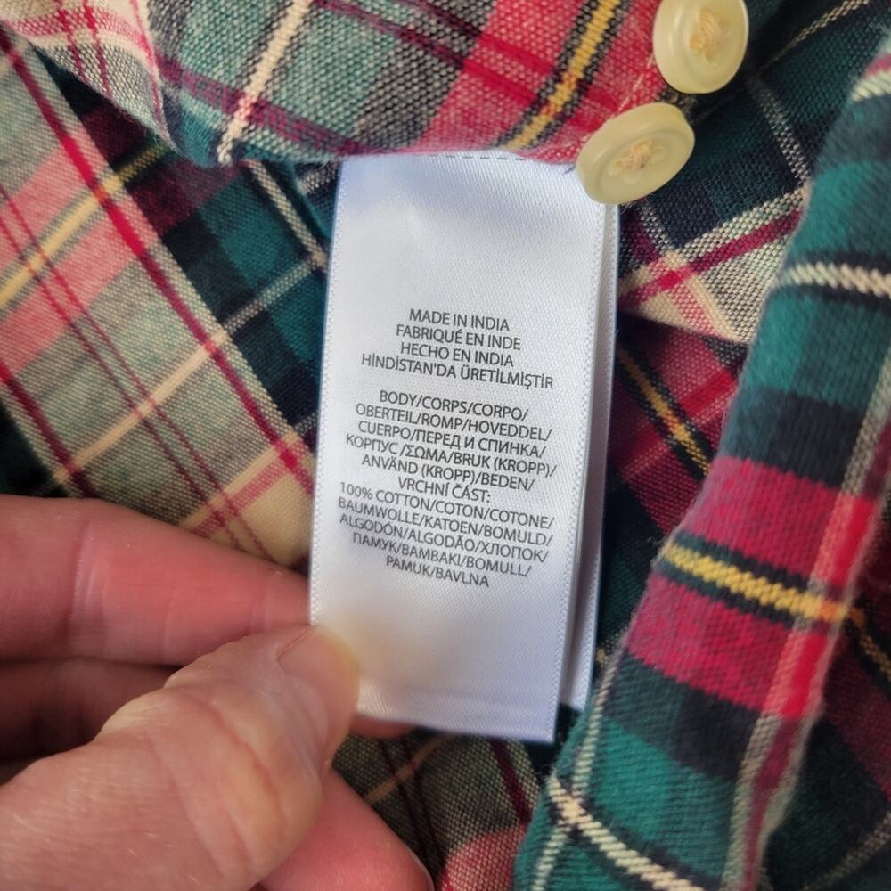 Polo Ralph Lauren Men's Classic Fit Plaid Brushed Flannel Shirt NWT XXL - Picture 6 of 6